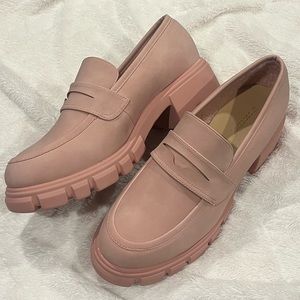 Dusty Pink Chunky Loafers
